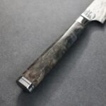 ryusen-santoku-okr-mt-3-1 龍泉刃物 煌黑龍MT 蔬果刀 135mm<br>SG2 99層鎳染大馬士革