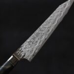 ryusen-santoku-okr-mt-5-1 龍泉刃物 煌黑龍MT 蔬果刀 135mm<br>SG2 99層鎳染大馬士革