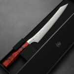 ryusen-shji-260-gu-2 龍泉刃物 紅蓮緋龍 筋引 260mm <br> SG Strix 63層鎳染大馬士革