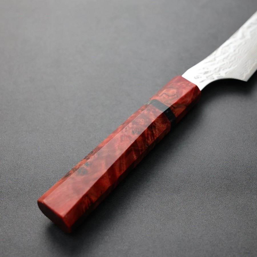 ryusen-shji-260-gu-3 龍泉刃物 紅蓮緋龍 筋引 260mm <br> SG Strix 63層鎳染大馬士革