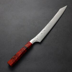 龍泉刃物 紅蓮緋龍 筋引 260mm <br> SG Strix 63層鎳染大馬士革