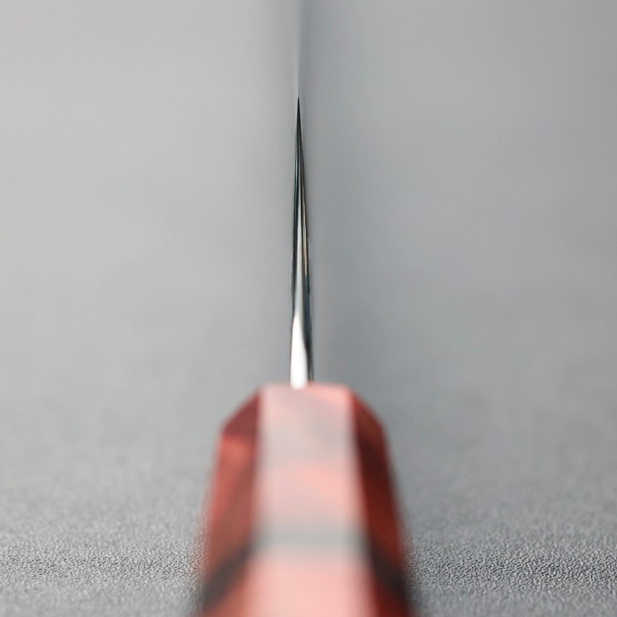 ryusen-shji-260-gu-4 龍泉刃物 紅蓮緋龍 筋引 260mm <br> SG Strix 63層鎳染大馬士革
