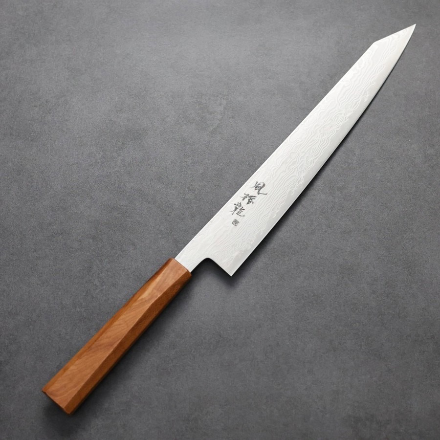 龍泉刃物 風格龍 筋引 270mm<br>ATS314鋼 63層大馬士革