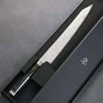 ryusen-sujihiki-260-ok-mt-2 龍泉刃物 煌黑龍MT 筋引 260mm SG2 99層鎳染大馬士革