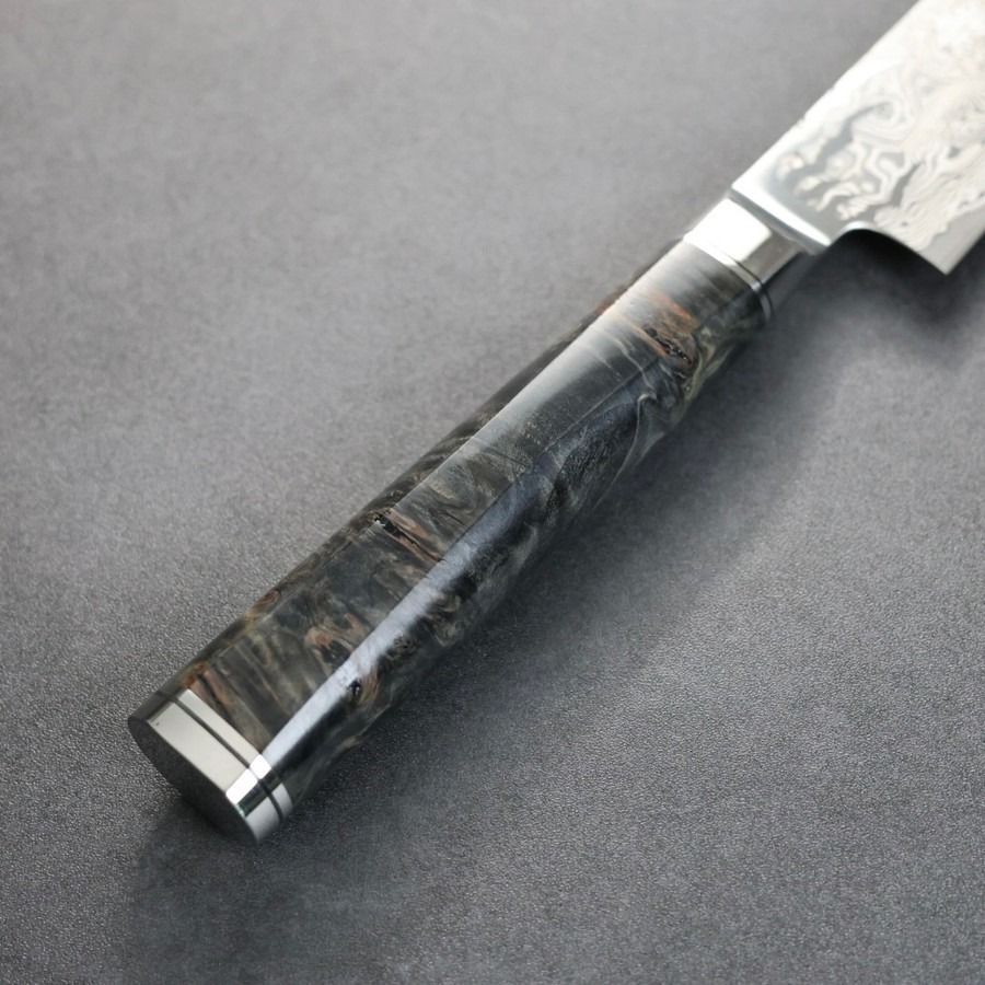 ryusen-sujihiki-260-ok-mt-3 龍泉刃物 煌黑龍MT 筋引 260mm SG2 99層鎳染大馬士革