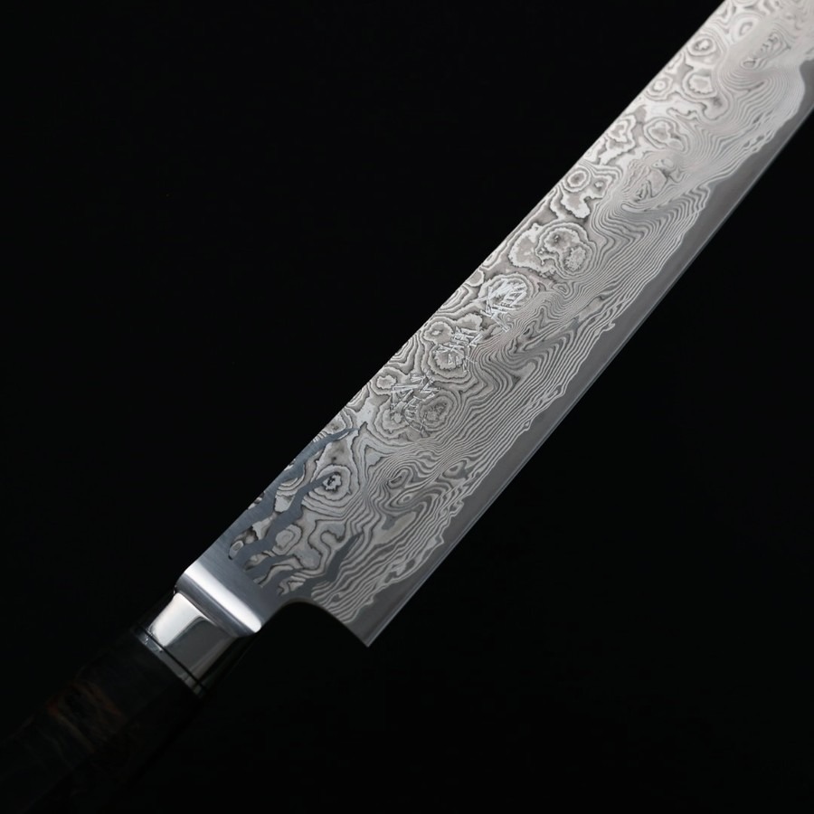 ryusen-sujihiki-260-ok-mt-4 龍泉刃物 煌黑龍MT 筋引 260mm SG2 99層鎳染大馬士革