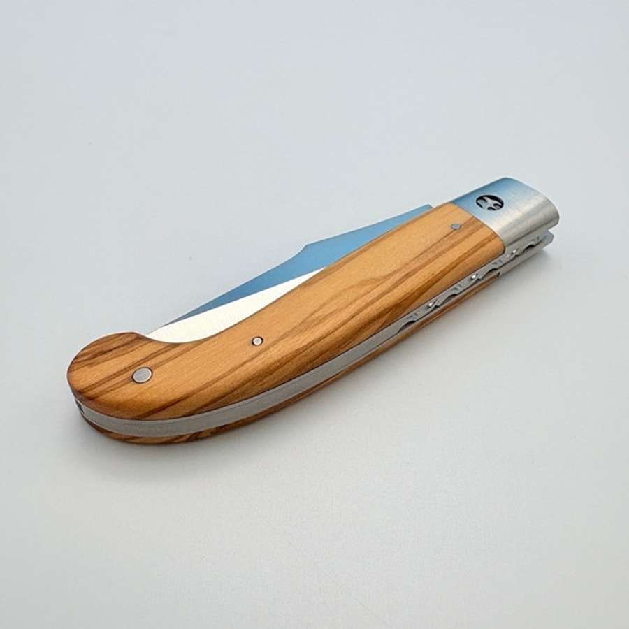 sa-1004o-3 SALADINI 頂級手工SALADINI Zuava 傳統摺疊刀 橄欖木 摺疊刀 露營刀 橄欖木 露營