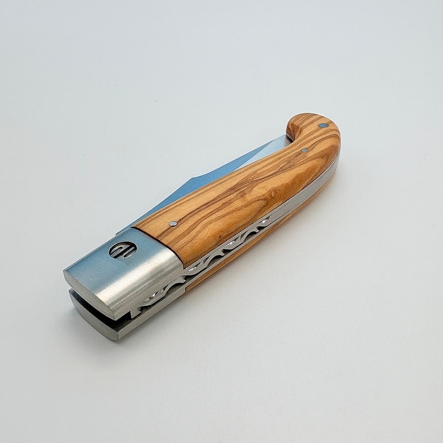 sa-1004o-4 SALADINI 頂級手工SALADINI Zuava 傳統摺疊刀 橄欖木 摺疊刀 露營刀 橄欖木 露營