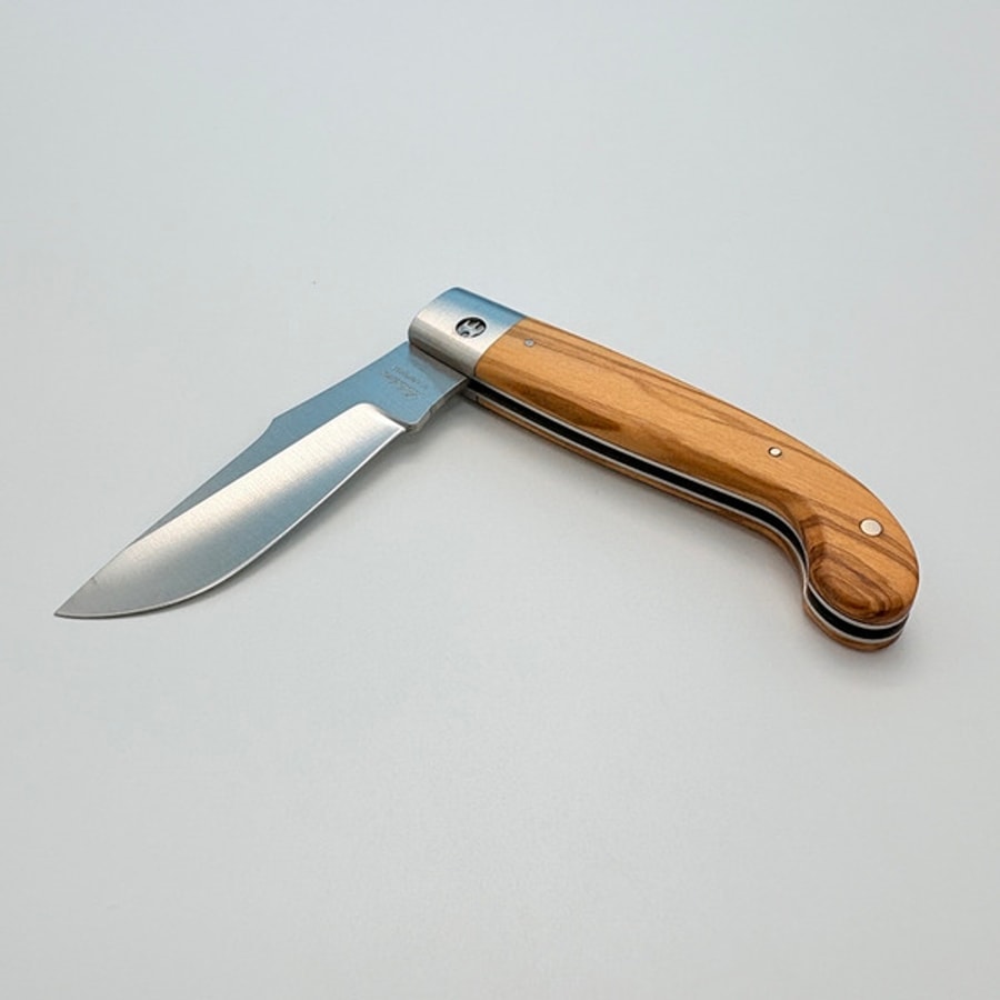 sa-1004o-5 SALADINI 頂級手工SALADINI Zuava 傳統摺疊刀 橄欖木 摺疊刀 露營刀 橄欖木 露營