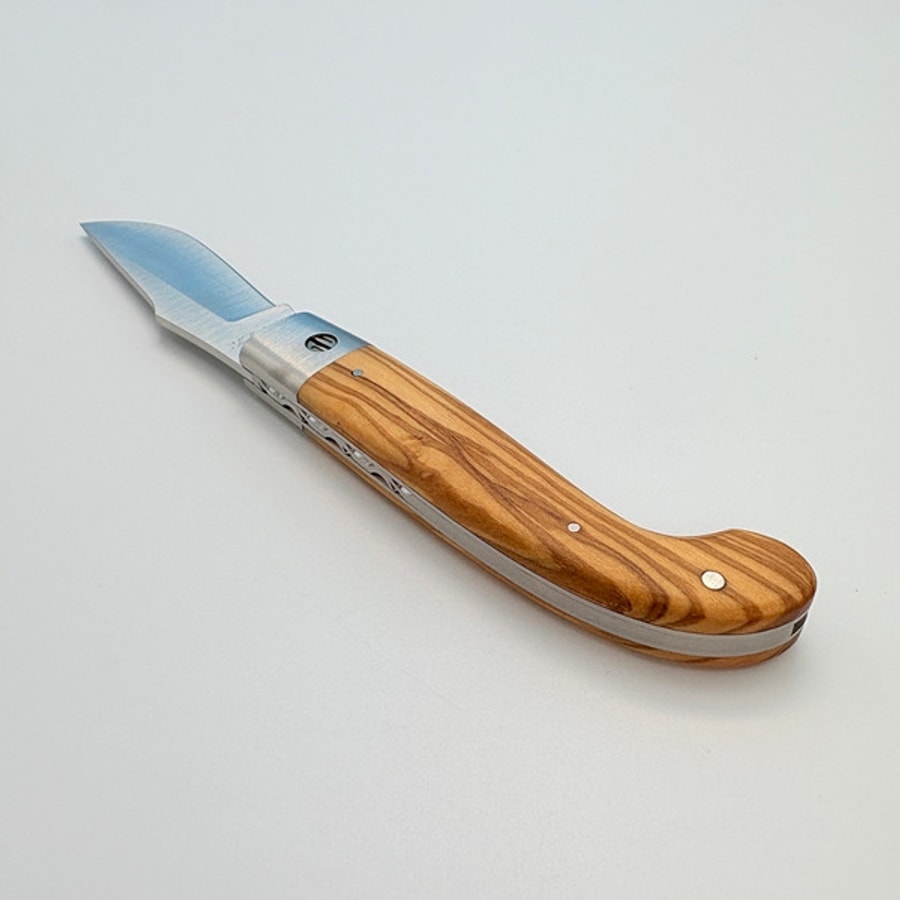 sa-1004o-7 SALADINI 頂級手工SALADINI Zuava 傳統摺疊刀 橄欖木 摺疊刀 露營刀 橄欖木 露營