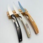 sa-1019bco-6 SALADINI 頂級手工 TREND 折疊牛排刀 水牛角/白牛角/橄欖木 摺疊刀 露營刀 水牛角 露營 輕量便攜的優雅牛排折刀 刃纖細尖銳,提供 乾淨俐落、不拉絲