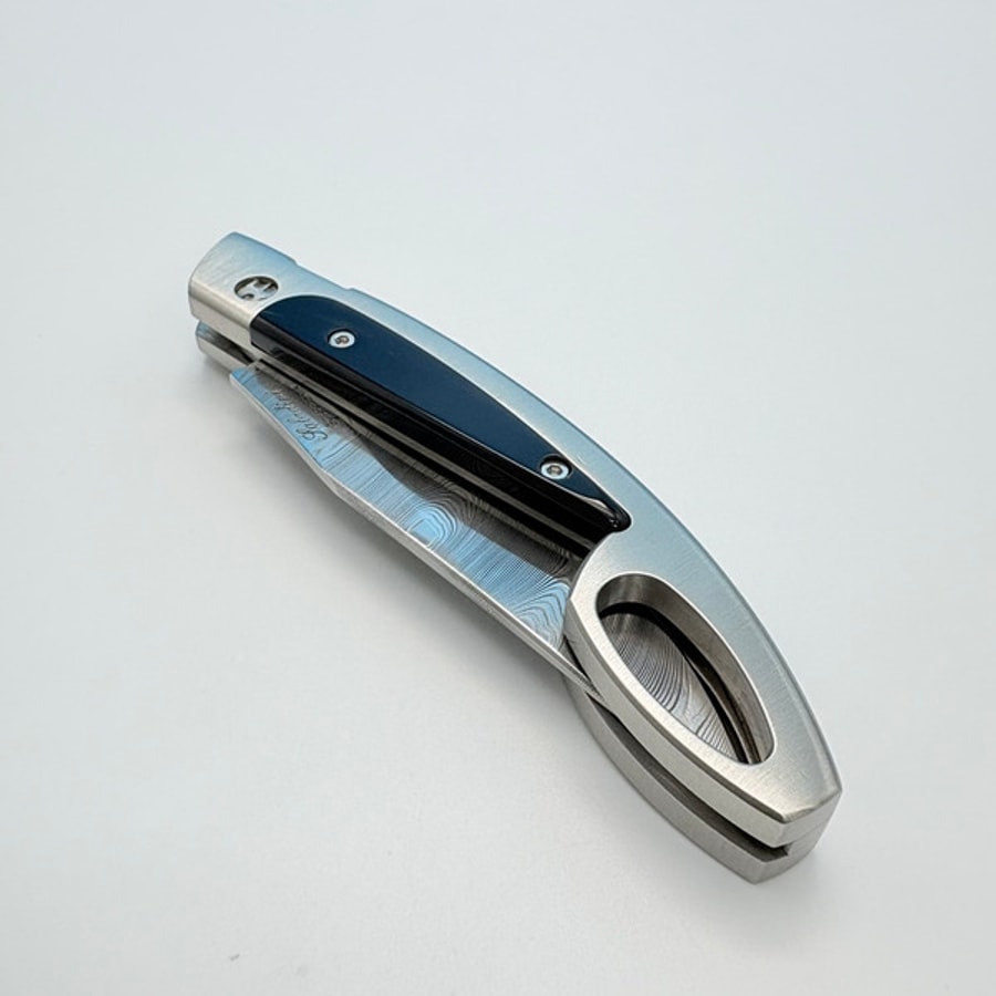 sa-1030bd-2 SALADINI 頂級手工SALADINI Lo Scarperiese傳統摺疊刀大馬氏革鋼 水牛角/白牛角手柄 結合「大馬士革鋼」與「牛角」