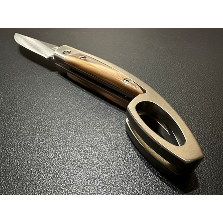 sa-1030c-4 SALADINI 頂級手工Scarperiese傳統摺疊刀 白牛角/黑牛角/橄欖木共三款 摺疊刀 露營刀