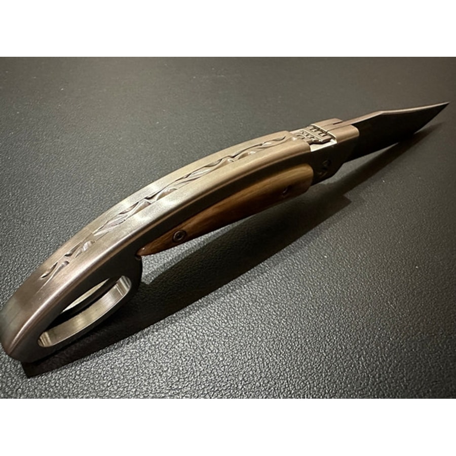 sa-1030c-6 SALADINI 頂級手工Scarperiese傳統摺疊刀 白牛角/黑牛角/橄欖木共三款 摺疊刀 露營刀