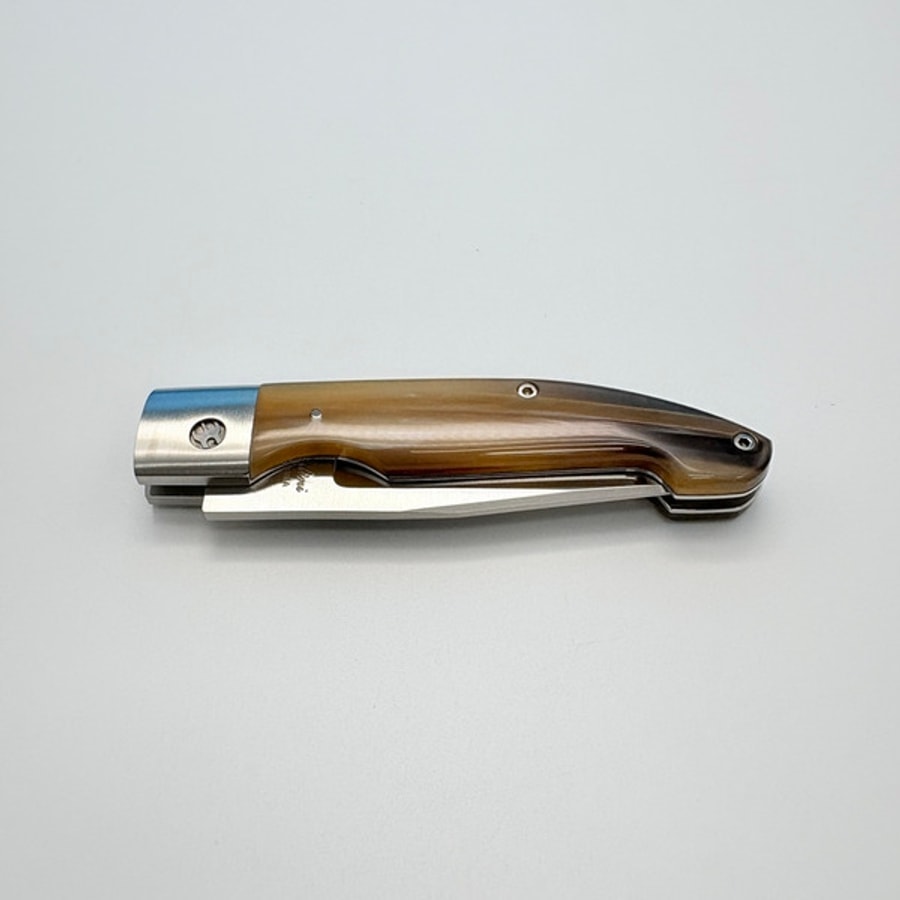 sa-1033sbscso-2 SALADINI 頂級手工SALADINI Zuava Next 現代版有鉚釘設計折疊刀 水牛角/白牛角/橄欖木 折疊刀 露營刀