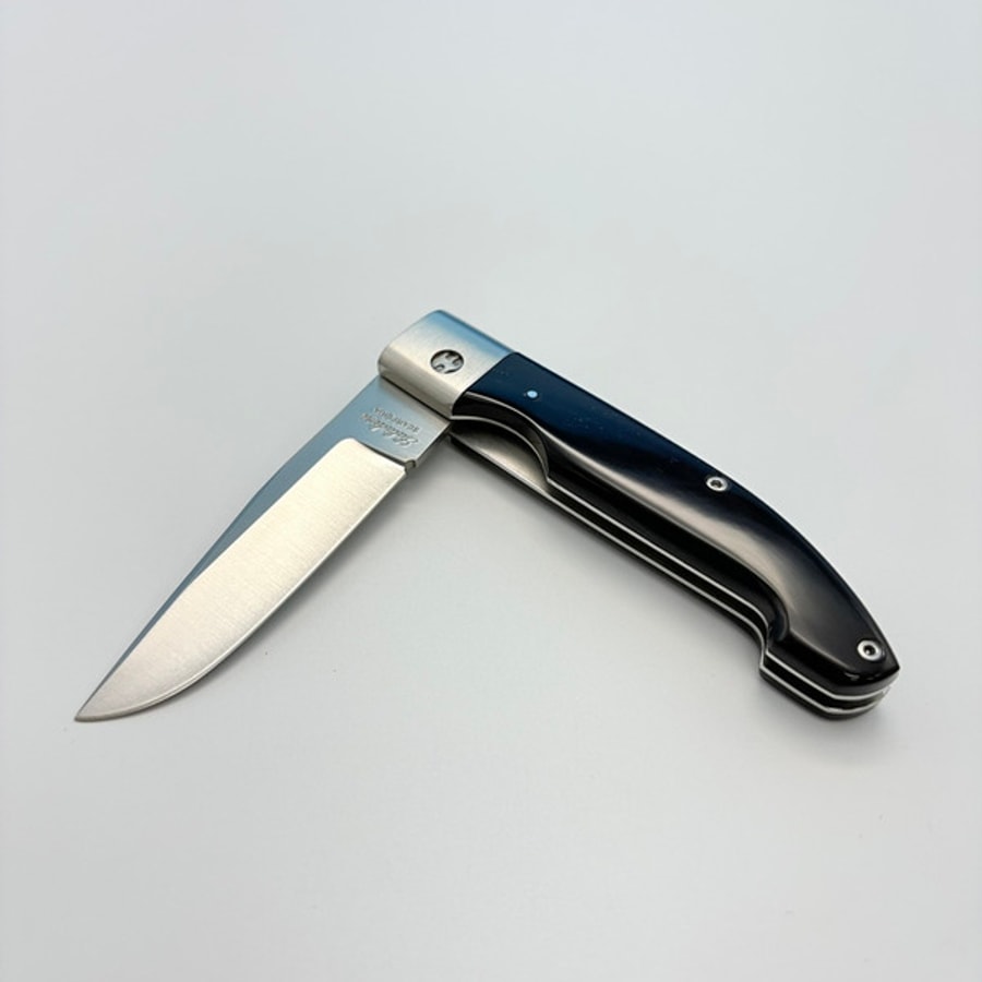sa-1033sbscso-6 SALADINI 頂級手工SALADINI Zuava Next 現代版有鉚釘設計折疊刀 水牛角/白牛角/橄欖木 折疊刀 露營刀