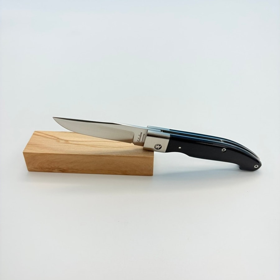 sa-1033sbscso-8 SALADINI 頂級手工SALADINI Zuava Next 現代版有鉚釘設計折疊刀 水牛角/白牛角/橄欖木 折疊刀 露營刀