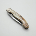 sa-1033scd-2 SALADINI頂級手工SALADINI Zuava Next 白牛角現代有鉚釘設計摺疊刀 大馬氏革鋼 現代鉚釘版・大馬氏革剛最稀有、最具收藏價值