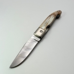 sa-1033scd-6 SALADINI頂級手工SALADINI Zuava Next 白牛角現代有鉚釘設計摺疊刀 大馬氏革鋼 現代鉚釘版・大馬氏革剛最稀有、最具收藏價值