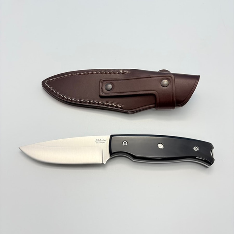 sa-2500bco SALADINI 頂級手工獵刀 贈皮套 水牛角/白牛角/橄欖木 獵刀 露營刀