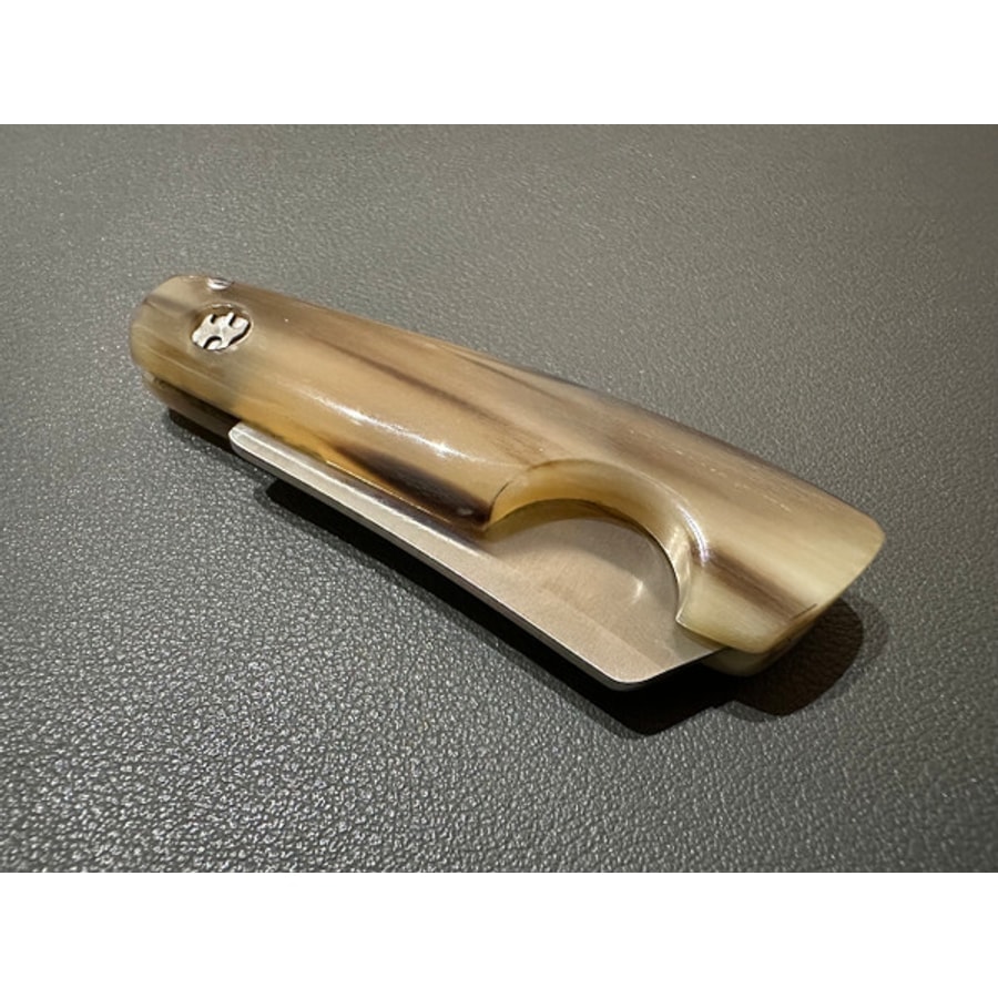 sa-3020c-3 SALADINI 頂級手工剃刀型雪茄剪 白牛角/黑牛角/橄欖木共三款 雪茄剪 雪茄