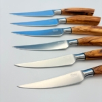 sa-4001o6-7 SALADINI 頂級手工橄欖木手柄牛排刀105mm 6把禮盒組 牛排刀 手工牛排刀 全長230mm