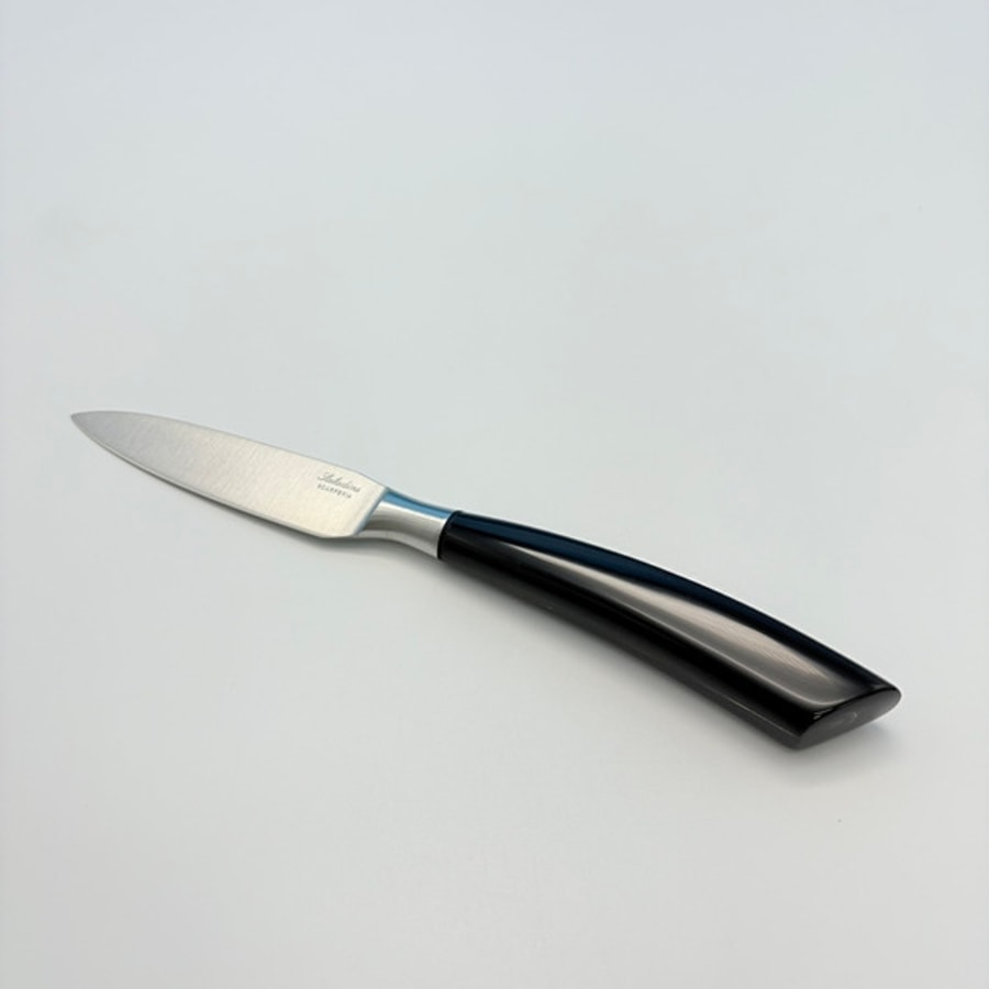 sa-4016b-2 SALADINI 頂級手工水牛角手柄萬用削皮刀100mm 削皮刀 萬用削皮刀 餐刀 水牛角 全長230mm