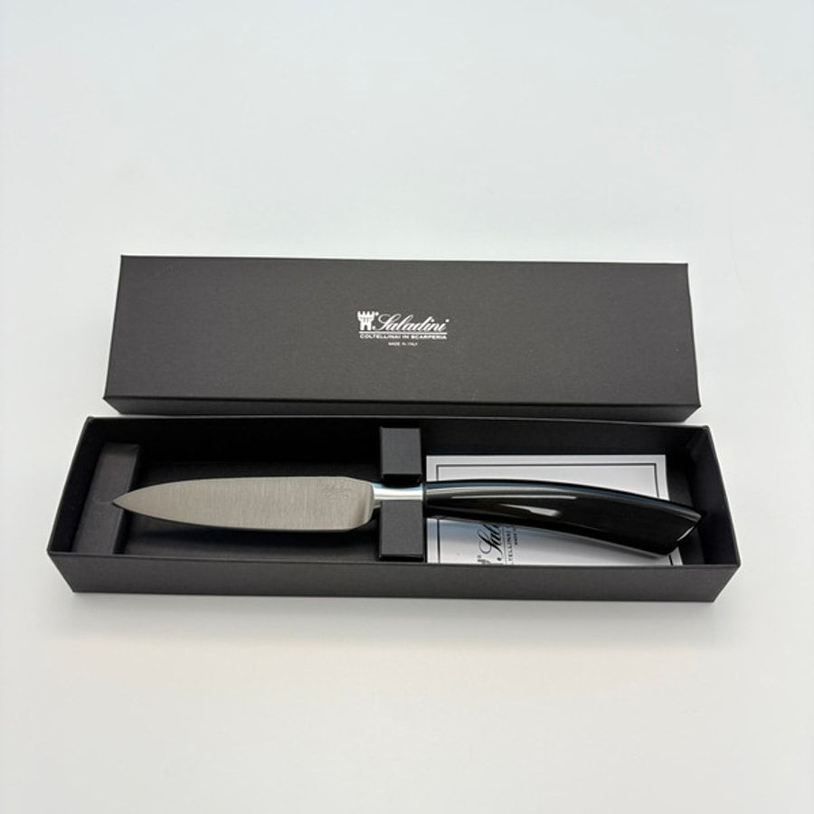 sa-4016b-8 SALADINI 頂級手工水牛角手柄萬用削皮刀100mm 削皮刀 萬用削皮刀 餐刀 水牛角 全長230mm