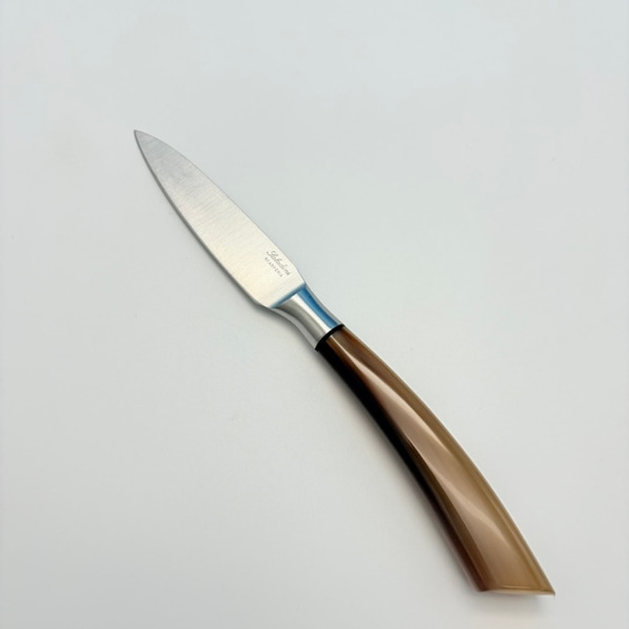 sa-4016c-2 SALADINI 頂級手工白牛角手柄萬用削皮刀100mm 削皮刀 萬用削皮刀 餐刀 白牛角 全長230mm