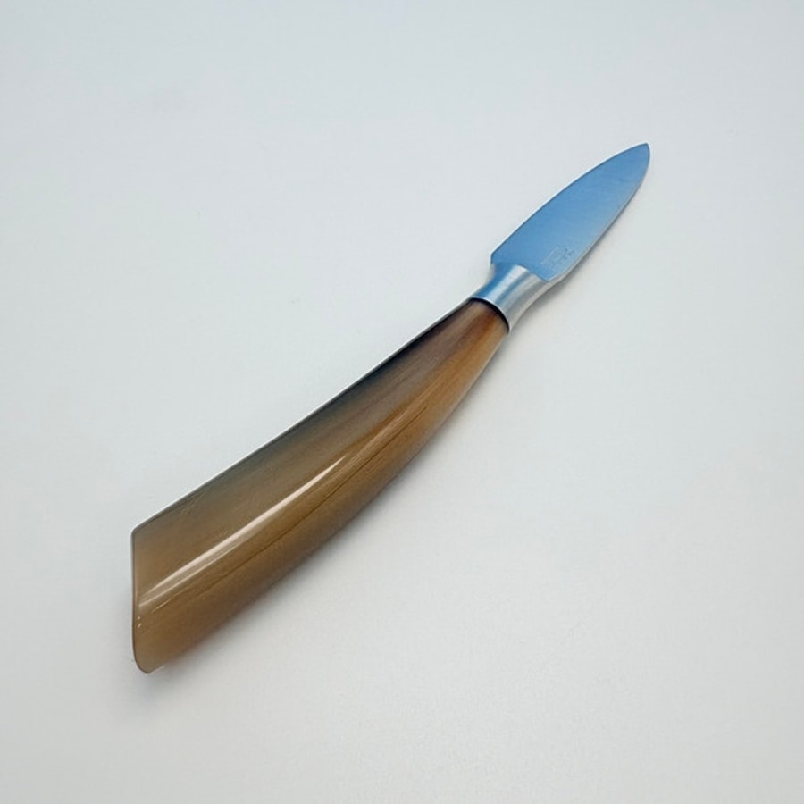 sa-4016c-3 SALADINI 頂級手工白牛角手柄萬用削皮刀100mm 削皮刀 萬用削皮刀 餐刀 白牛角 全長230mm