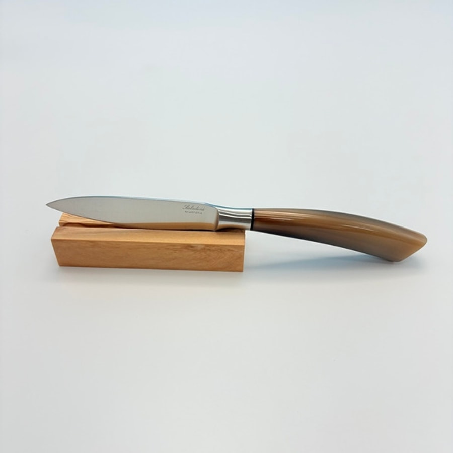 sa-4016c-4 SALADINI 頂級手工白牛角手柄萬用削皮刀100mm 削皮刀 萬用削皮刀 餐刀 白牛角 全長230mm