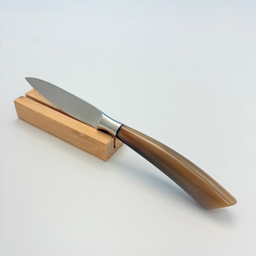 sa-4016c-5 SALADINI 頂級手工白牛角手柄萬用削皮刀100mm 削皮刀 萬用削皮刀 餐刀 白牛角 全長230mm