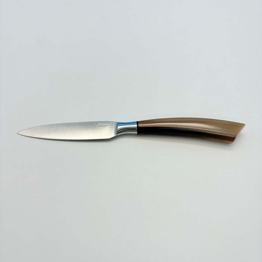 sa-4016c SALADINI 頂級手工白牛角手柄萬用削皮刀100mm 削皮刀 萬用削皮刀 餐刀 白牛角 全長230mm