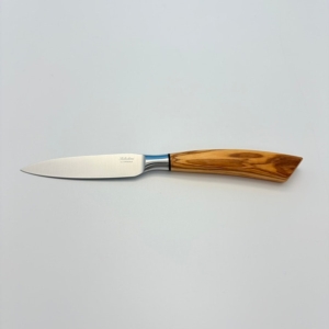 sa-4016o SALADINI 頂級手工橄欖木手柄萬用削皮刀100mm 削皮刀 萬用削皮刀 餐刀 橄欖木 全長230mm