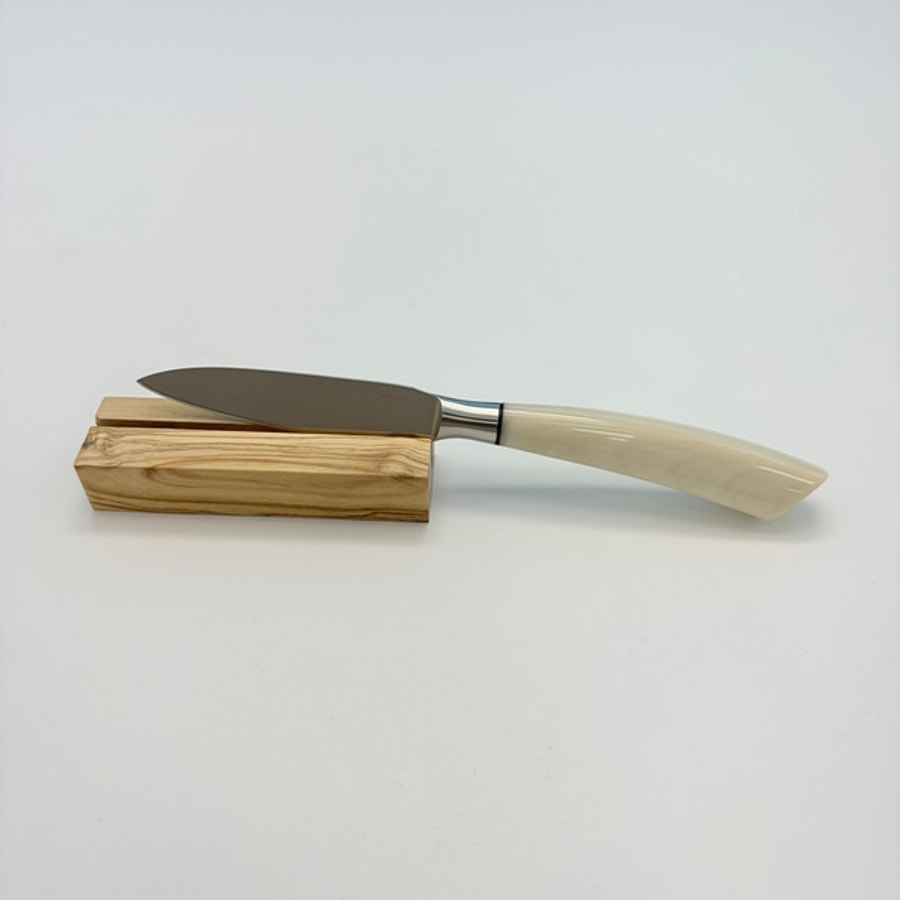 sa-4016rb-3 SALADINI 頂級手工仿白牛角象牙白色樹脂手柄萬用削皮刀100mm 削皮刀 萬用削皮刀 餐刀 仿白牛角象牙白色樹脂 全長230mm