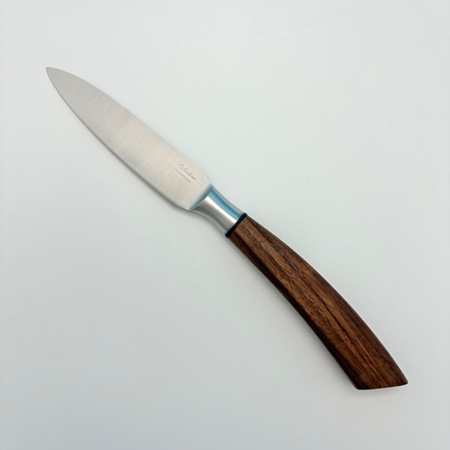 sa-4016w-2 SALADINI 頂級手工胡桃木手柄萬用削皮刀100mm 削皮刀 萬用削皮刀 餐刀 胡桃木 全長230mm