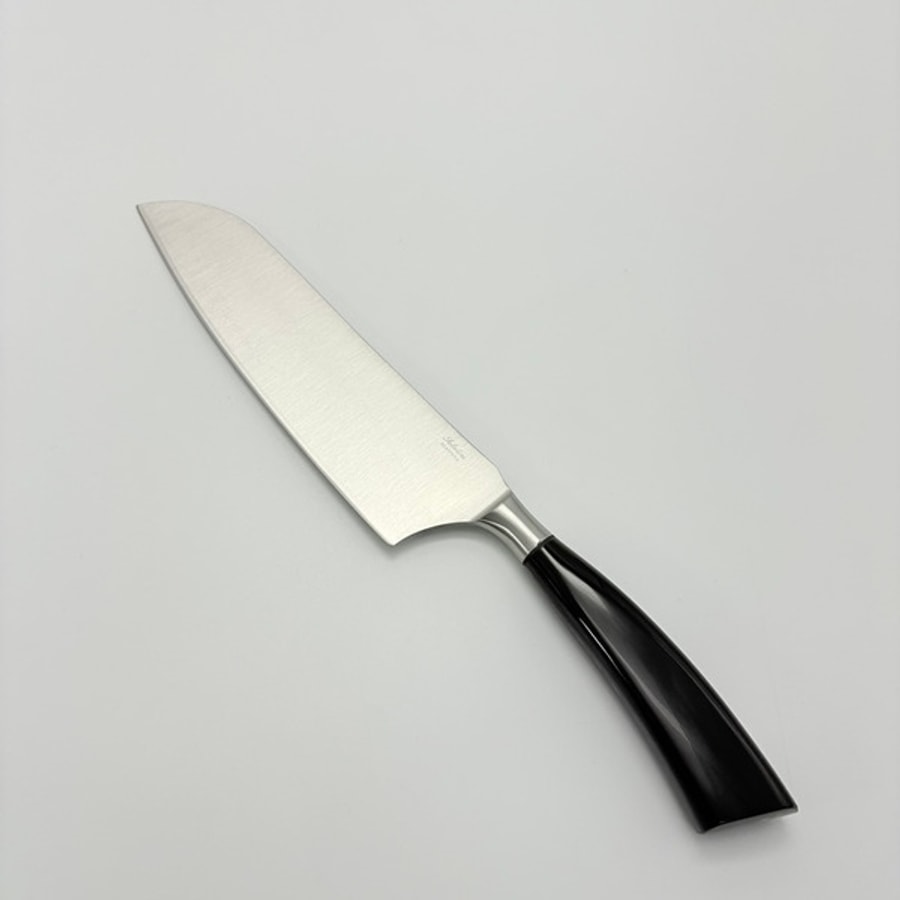 SALADINI 頂級義大利手工三德刀210mm 水牛角手柄 三德刀 手工刀 不鏽鋼廚房料理刀