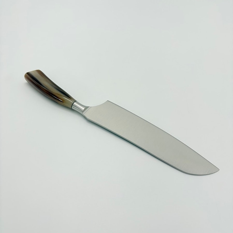 sa-5016c-6 SALADINI 頂級義大利手工三德刀210mm 白牛角手柄 三德刀 手工刀 不鏽鋼廚房料理刀