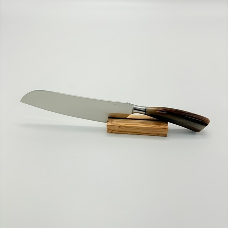sa-5016c-8 SALADINI 頂級義大利手工三德刀210mm 白牛角手柄 三德刀 手工刀 不鏽鋼廚房料理刀