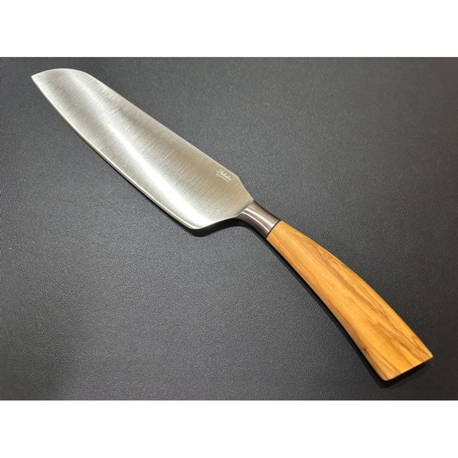sa-5016o-2 SALADINI 頂級義大利手工三德刀210mm 天然橄欖木握柄 三德刀 手工刀 不鏽鋼廚房料理刀