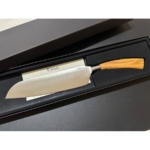 sa-5016o-7 SALADINI 頂級義大利手工三德刀210mm 天然橄欖木握柄 三德刀 手工刀 不鏽鋼廚房料理刀