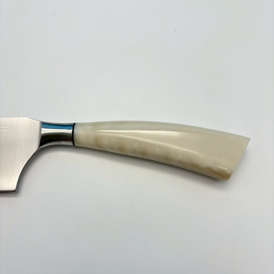sa-5016rb-4 SALADINI 頂級義大利手工三德刀210mm 象牙白色樹脂手柄 三德刀 手工刀 不鏽鋼廚房料理刀