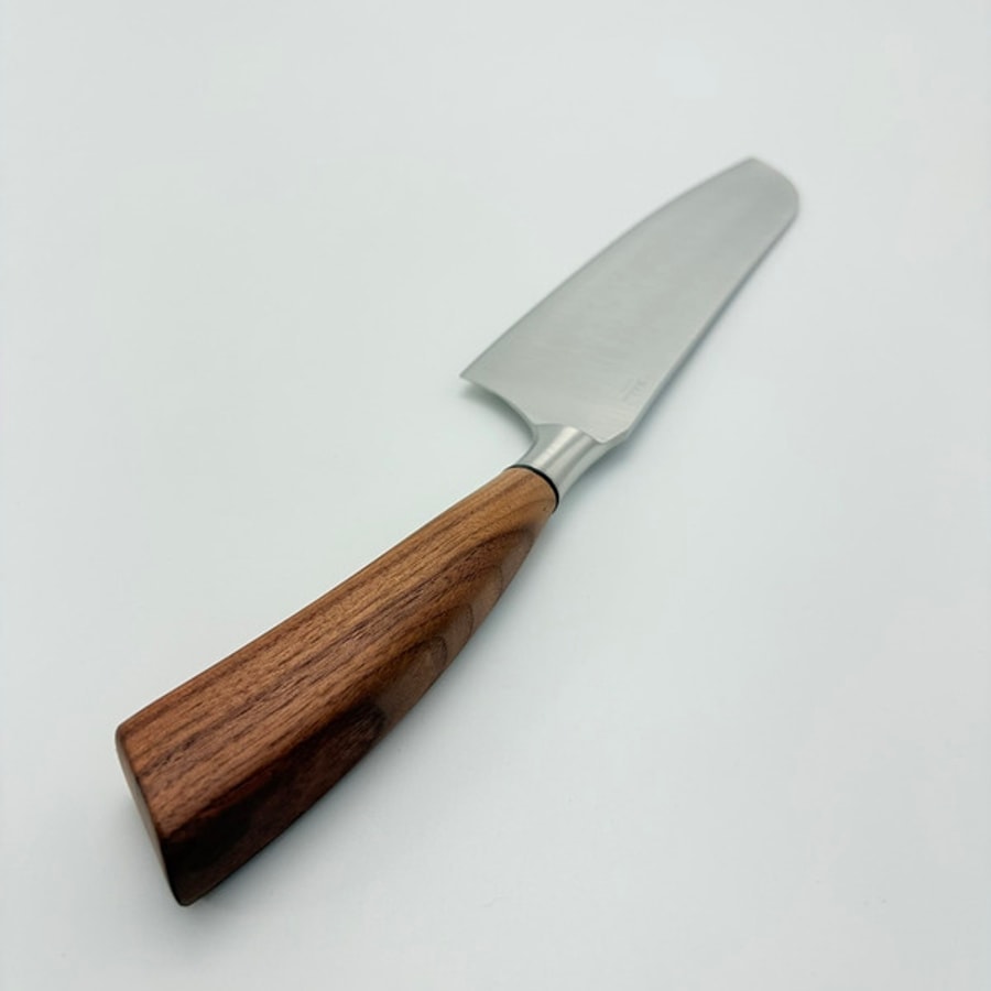 SALADINI 頂級義大利手工三德刀210mm 天然胡桃木握柄 三德刀 手工刀 不鏽鋼廚房料理刀