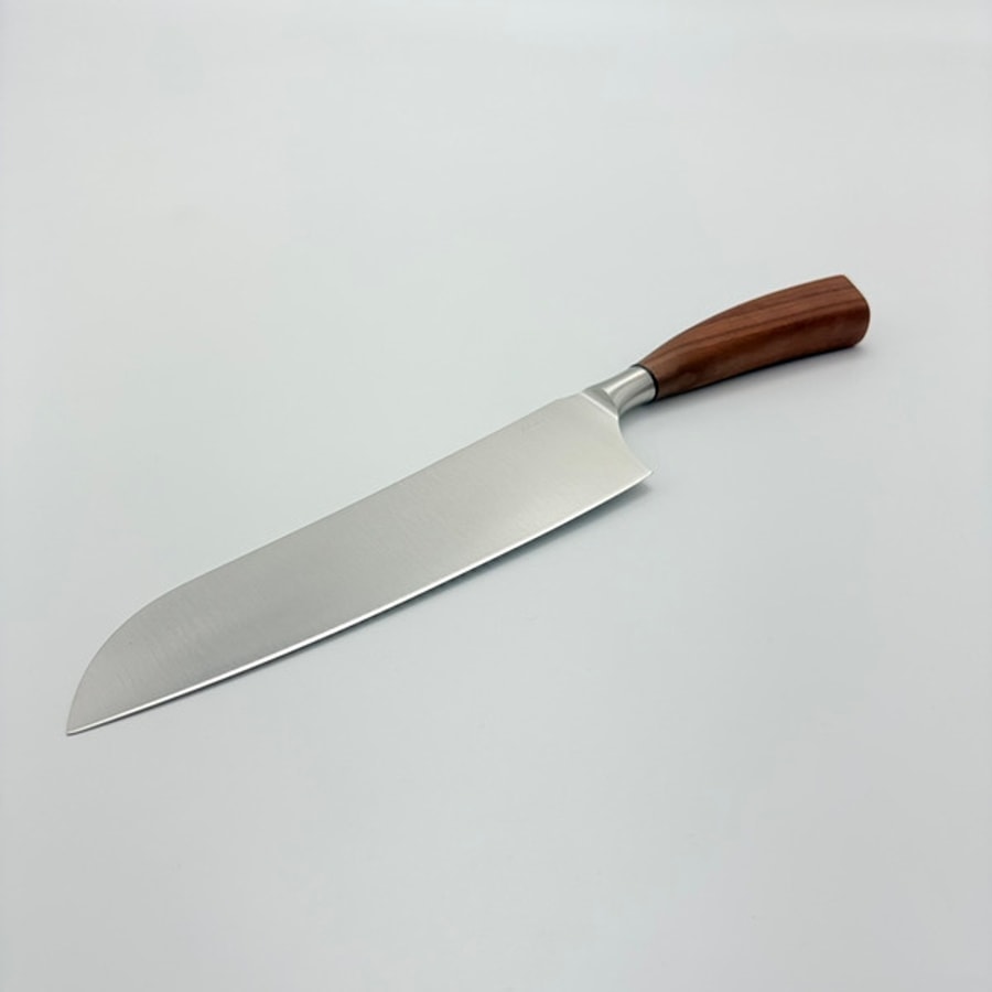 SALADINI 頂級義大利手工三德刀210mm 天然胡桃木握柄 三德刀 手工刀 不鏽鋼廚房料理刀