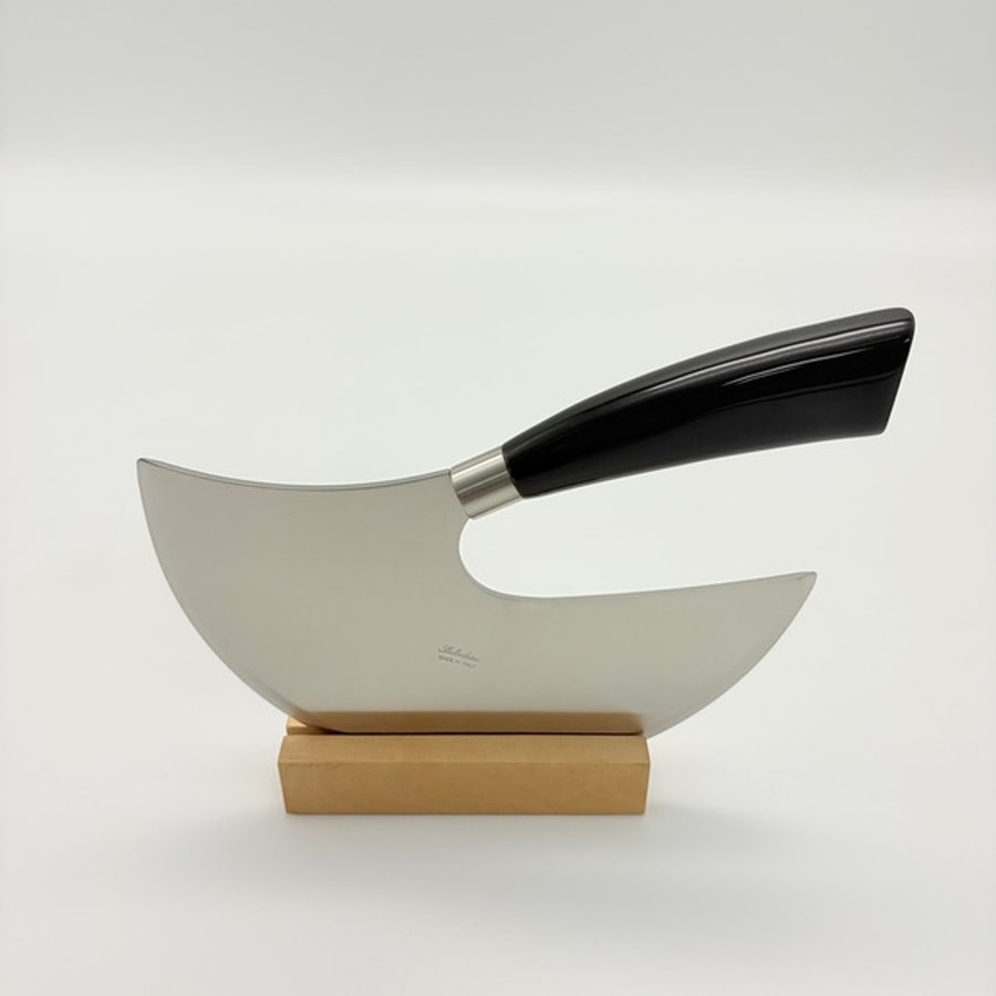 sa-6001b-3 SALADINI 頂級手工SALADINI SELLAIO單手柄半月刀190mm 水牛角 香菜刀 半月刀 單手柄半月刀