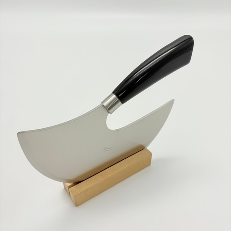 sa-6001b-4 SALADINI 頂級手工SALADINI SELLAIO單手柄半月刀190mm 水牛角 香菜刀 半月刀 單手柄半月刀