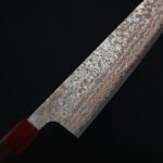 佐治武士 牛刀 210mm VG10鋼 黑染霓虹大馬士革