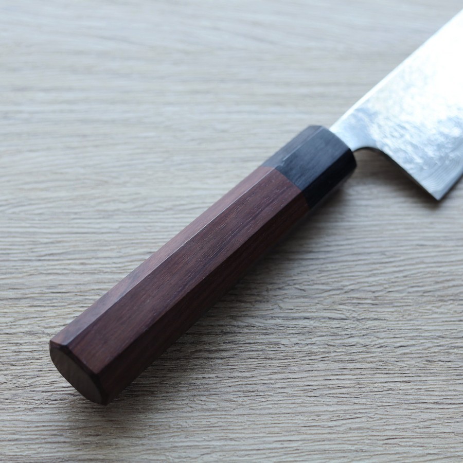 saji-gyuto180-sg2d-3 佐治武士 牛刀 180mm SG2粉末HSS鋼 鑽石大馬士革