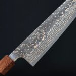 saji-gyuto210-vg10w-1-5-1 佐治武士 牛刀 210mm VG10W鋼 黑金大馬士革 黑檀柄