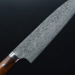 佐治武士 牛刀 240mm R2粉末HSS鋼 大馬士革 沙漠鐵木柄